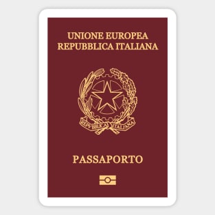 Italy passport Magnet